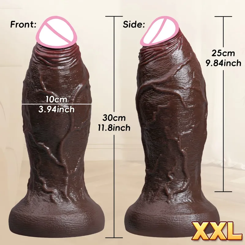 XXL Spuer Bigger Realistic Dildos Thick Silicone Anal Dildo Expander Thick Penis Adult Sex Toys Masturbation Butt Plug 18+ — image 12