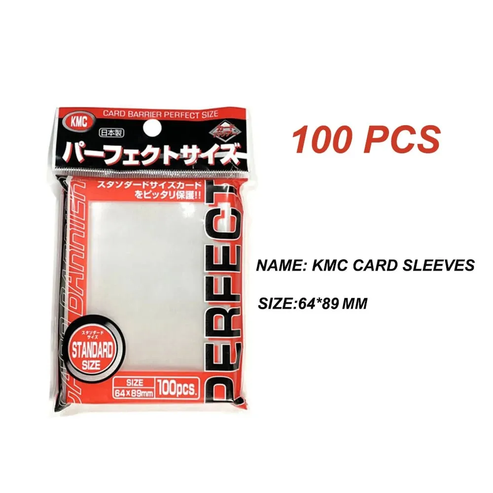 64x89mm 100PCS Transparent KMC Card Sleeves Trading Card Sleeve Barrier Board Game Cards Outer Protector for MTG/YGO — image 3