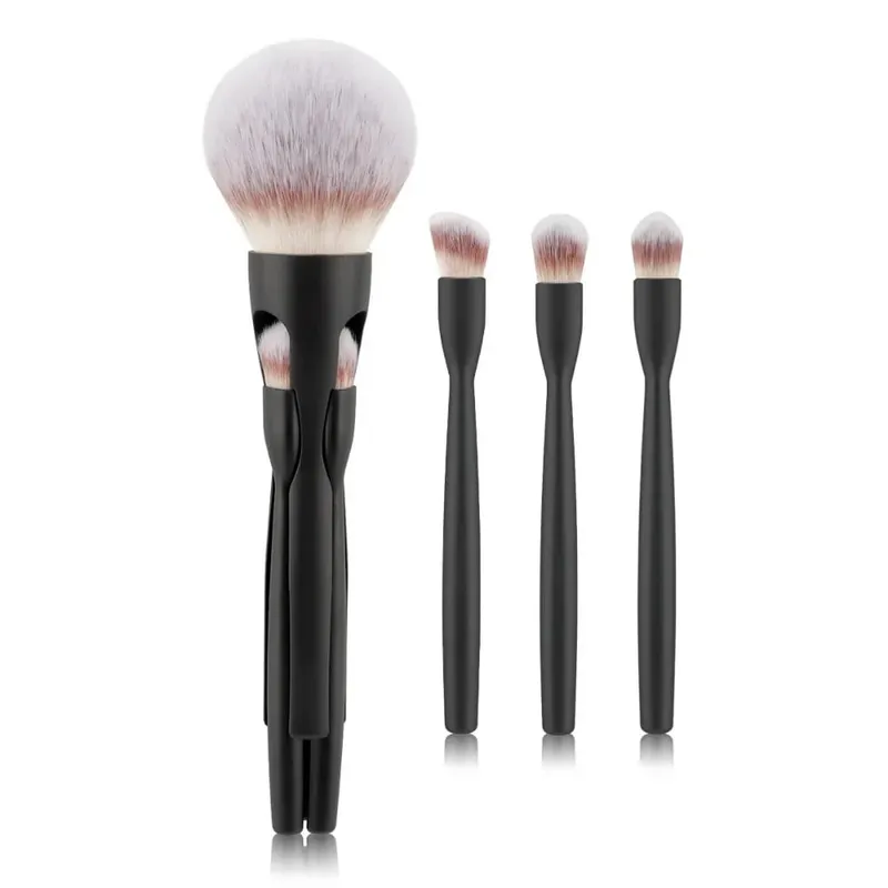 4Pcs 4 in-1 Makeup Brush Set Magnetic Suction Powder Blusher Brush Travel Makeup Brushes Soft Concealer Brush — image 7
