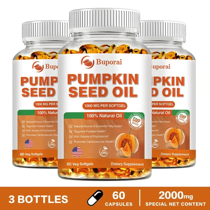 Pumpkin Seed Oil - Promotes Hair Growth Urinary Tract and Prostate Health Cardiovascular Support Supplement — image 11