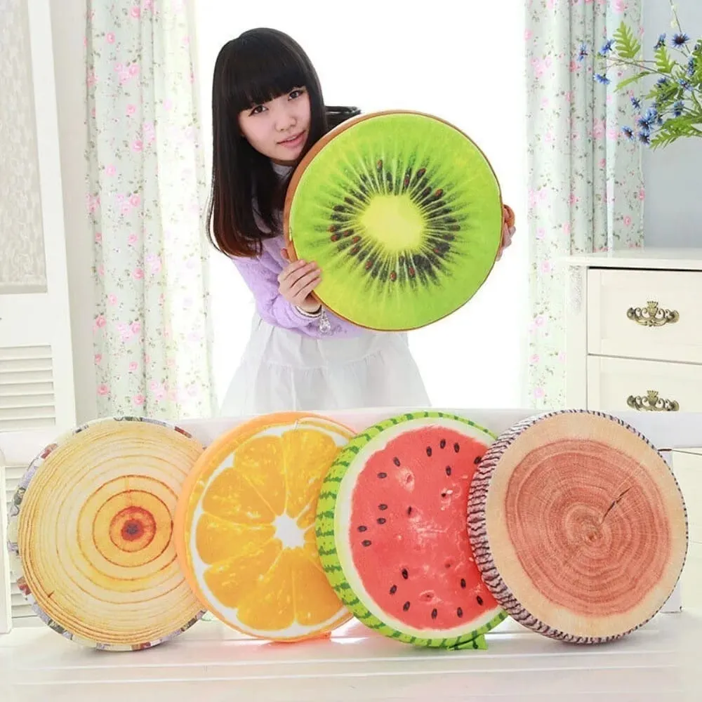 Kindergarten Office Funny Sofa Pillow Garden Dining Outdoor Fruit Seat Pads Chair Cushions Seat Pads Round Pillow — image 3