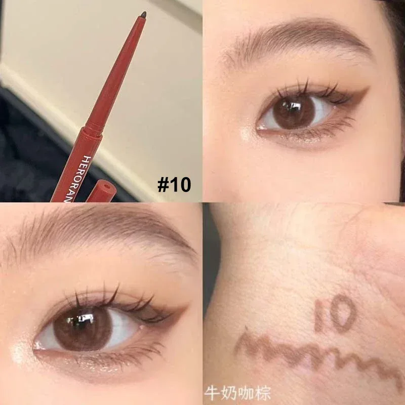 10 Colors Eyeliner Pencil Smooth Wine Red Soft High Pigment Eye Liner Pen Waterproof Matte Aegyosal Lying Silkworm Eyes Makeup — image 10