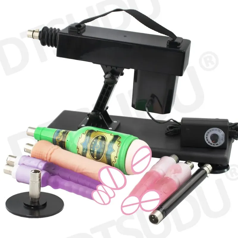 Female Sex Machine with Dildo and Masturbation Cup Hands-Free G-Spot Clitoral Stimulation Adult Sex Machine