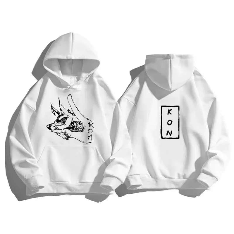 Hot Anime Chainsaw Man Hayakawa Aki Fox Devil Kon Graphic Printed Hooded Men Women 2D Hoodies Casual Sweatshirt Harajuku Streetw