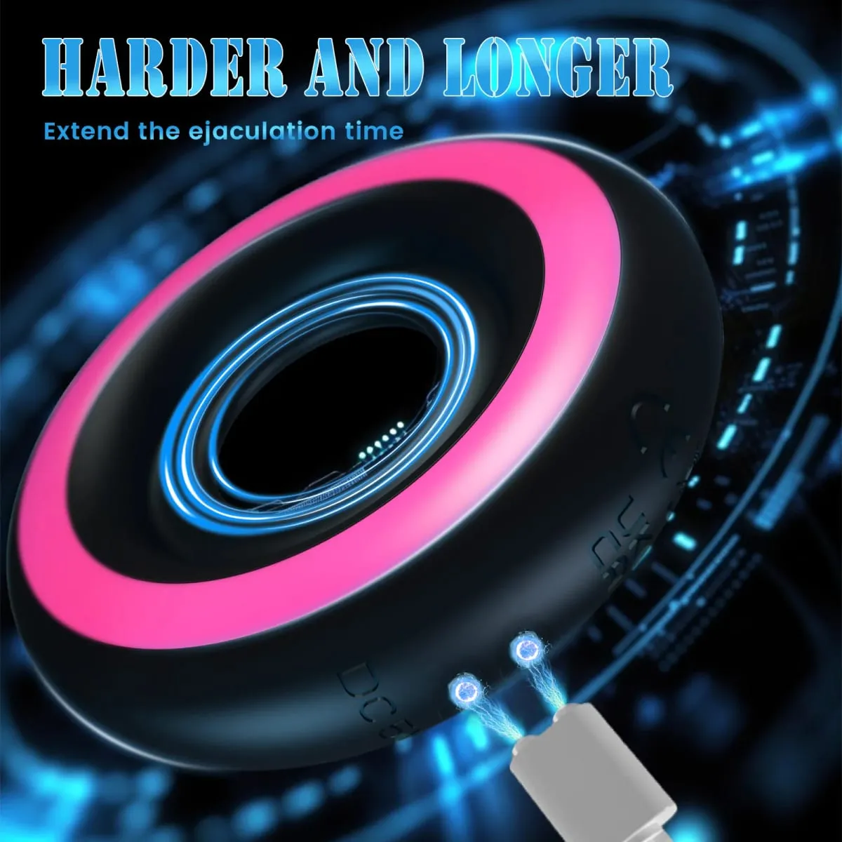 Penis Ring Cock Ring Erection Enhancing Vibrating Penis Ring Chastity Cage Stimulator Delayed Ejaculation Adult Sex Toys for Men — image 4