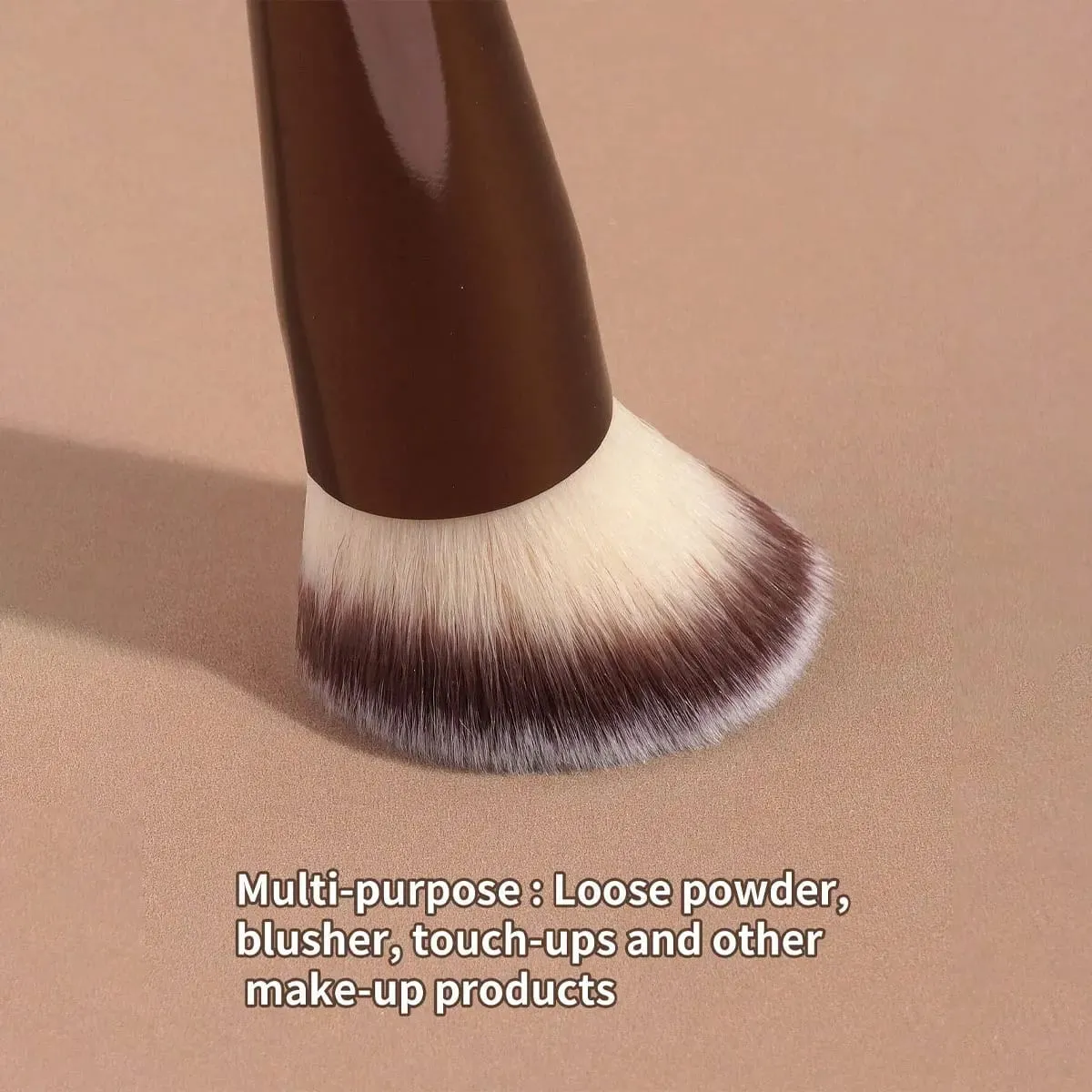 1Pc Professional Long Aluminum Tube Makeup Brush Double-Ended Highlight Brush Contour Brush Makeup Tools With Soft Fiber And Ski — image 4