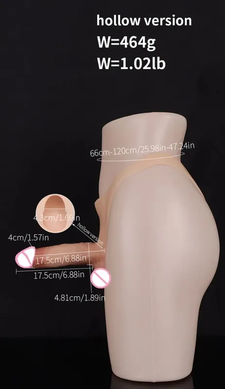 Silicone Strap on Dildo For Lesbian Gay Reusable Hollow Penis Sleeve Skin Feeling Dildo Pants Strapon Penis Sex Toys for men 18