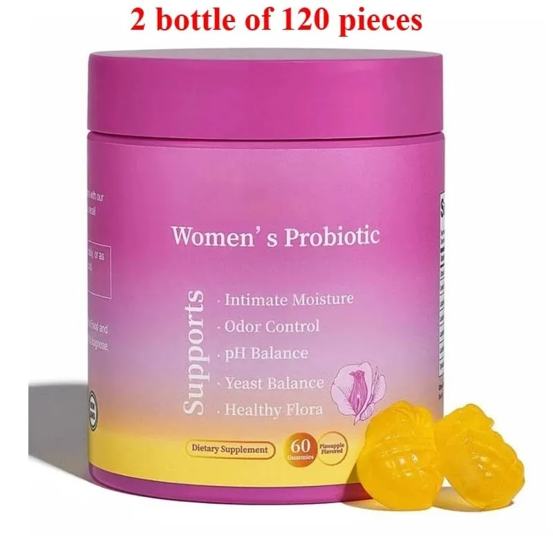 Probiotic Gummies Pineapple Flavor with Prebiotics for Daily Gut Health Support Maintain PH Balance 60pcs Per Bottle — image 7