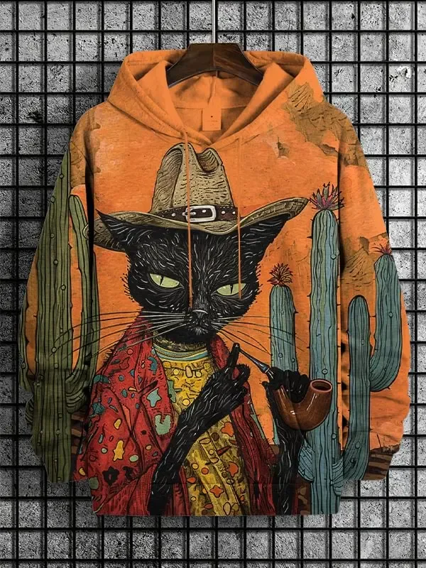 2026 Men's Hoodies Funny Cat Dinosaur UFO Art 3D Printed Cartoon Sweatshirt Men Women Tracksuit Oversized Casual Street Y2k Coat — image 12