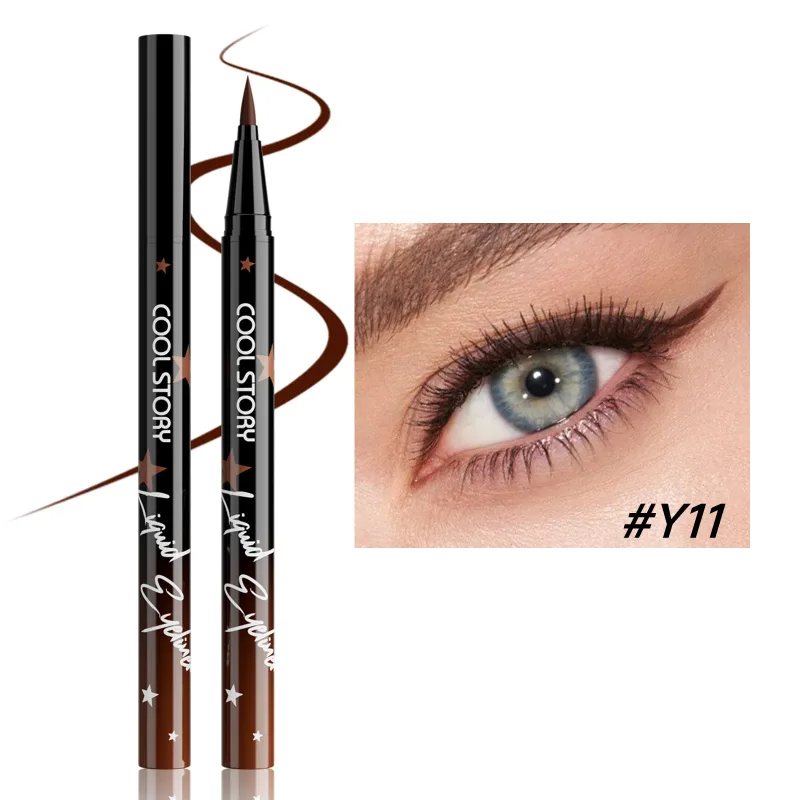 Red White Black Waterproof Eyeliner Pencil Untra-fine Liquid Eye Liner Pen Quick Dry Long Lasting Non Smudge Makeup Cosmetics — image 15