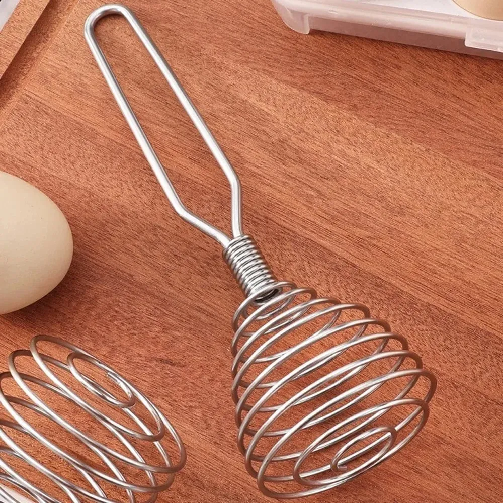 Kitchen Accessories Spiral Whisk Stirrer Mixer Stainless Steel Egg Milk Jam Beater Manual Blender Cooking Kitchen Utensil Tool