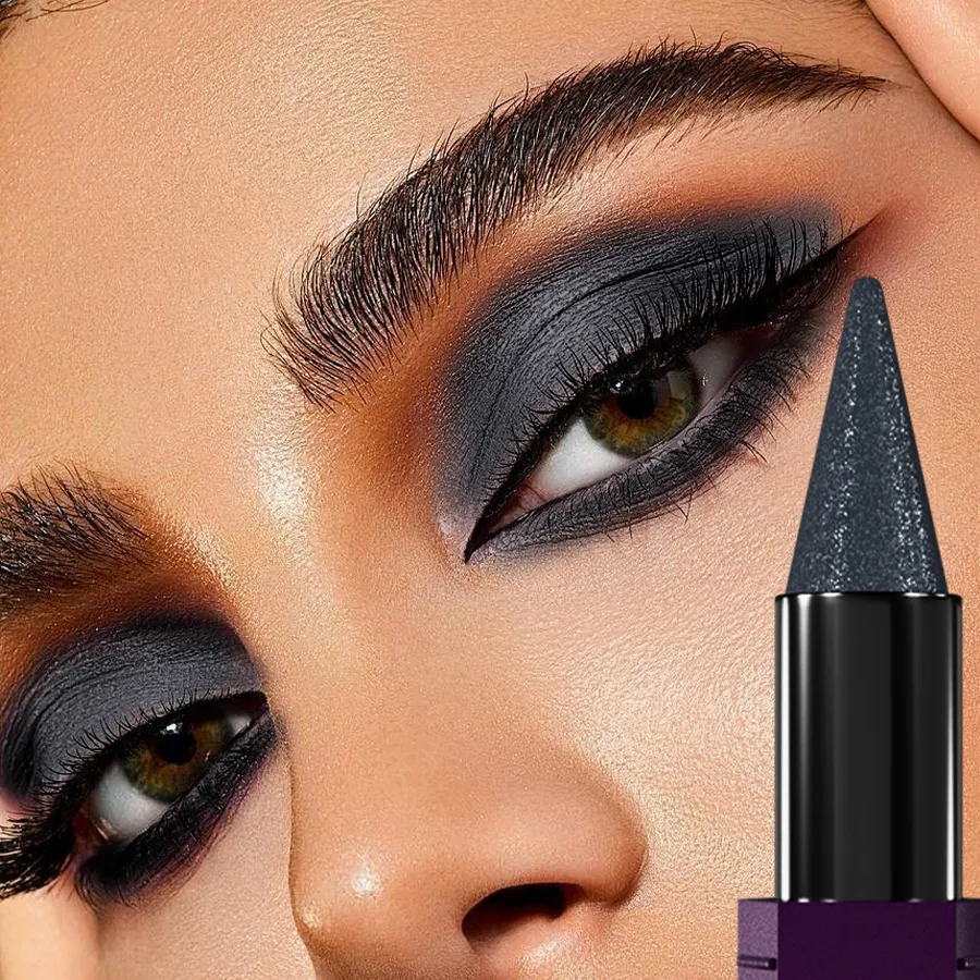 1PC black metallic eyeshadow stick shimmer waterproof glitter eye shadow Korean makeup for eye or lip cosmetic lipstick beauty