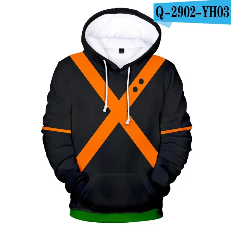 My Hero Academia Midoriya Izuku All Might Cosplay Costume School Uniform Boku No Hero Academia 3D Print Mens Hoodies Sweatshirts — image 1