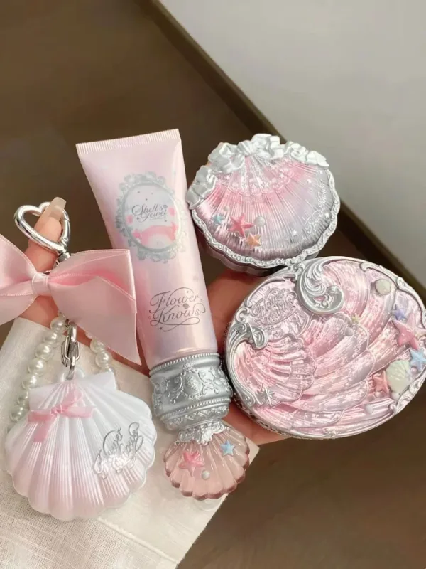 Flower Knows Shells Pearl Eyeshadow Essence Lèvres Miel Blush Joue Maquillage Avant 11 pièces ensemble