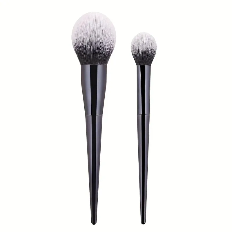 2Pcs Professional Makeup Brush Set Soft Nylon Bristles Face Brushes for Foundation Blush Powder Contour Highlighter & Eyesh — image 8