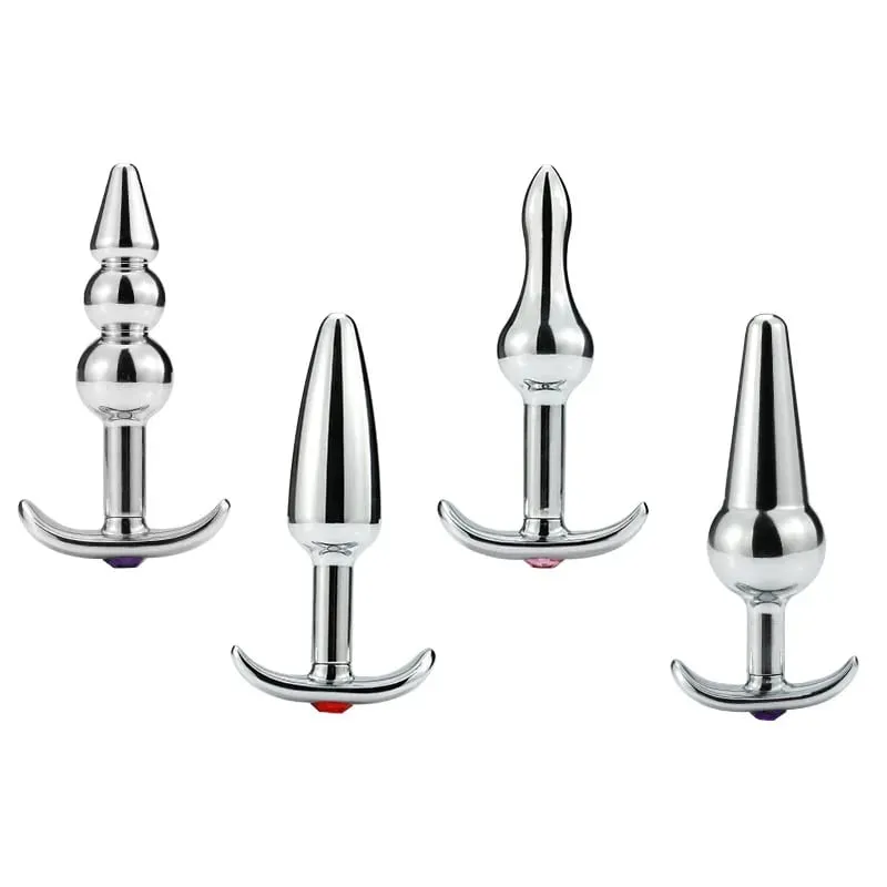 Metal Anal Beads Butt Plug Set Wearable Outerdoor Small Large Anal Plug G Spot Dildo Insert Vagina Anus Sex Toy — image 6
