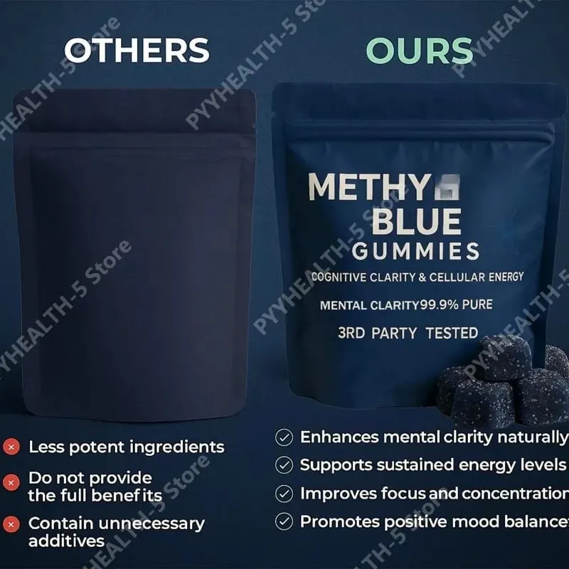 Gummy with Vitamins B2 B3 & C for For Cognitive Health & Natural Energy Lifted Mood 99.9% Pure 30 Gummies(1Pc) — image 6