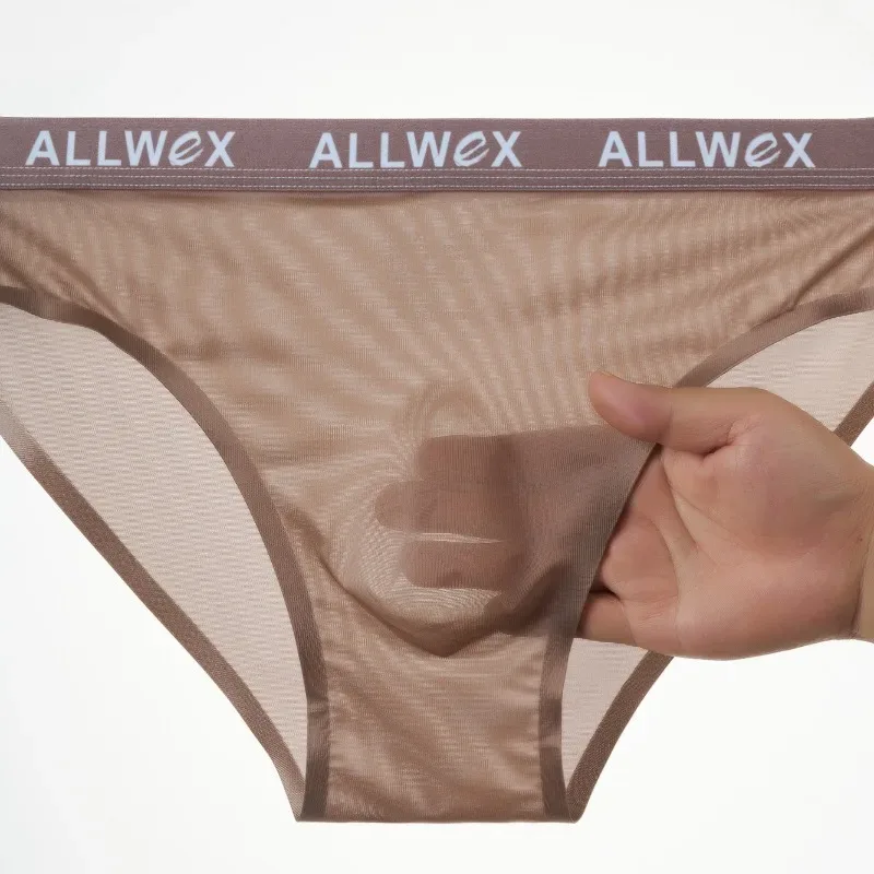 Ice Silk Seamless Briefs for Men Sexy Smooth Underwear 3D Pouch Underpants Comfortable Lingerie Panties Male Low Rise Knickers — image 7
