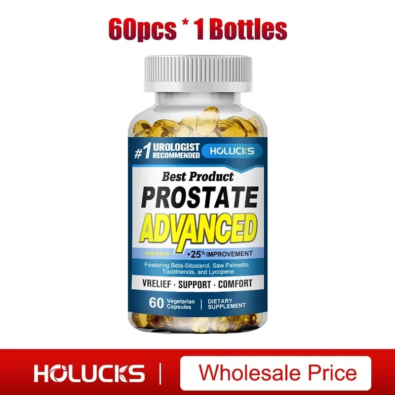 Prostate Capsules with Saw Palmetto Urinary Tract Health Relieve Frequent Urination Hair Growth Bladder Support for Men
