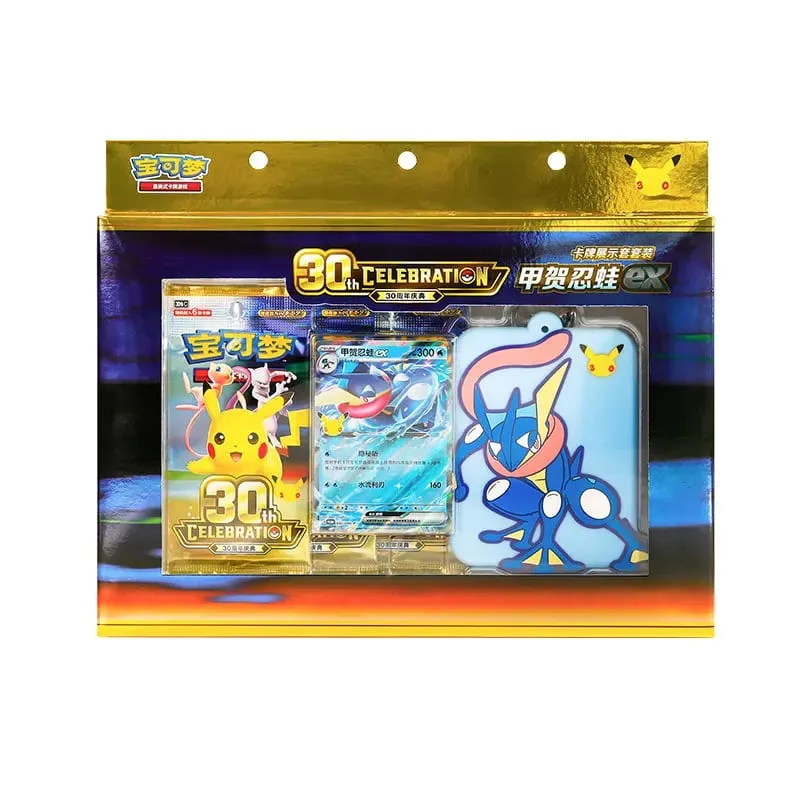 100% Original Pokemon 30th Anniversary Celebration Simplified Chinese Luxury Card Display Set PTCG Swap Card Game Gift Box Toys — image 3