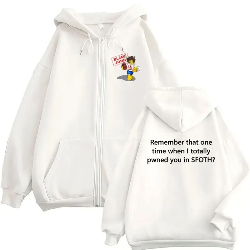 Funny Blame John Meme Zipper Hoodie Shedletsky Forsaken Fashion Autumn/Winter Sweatshirt Men Women Casual Oversized Coats Hoody — image 4