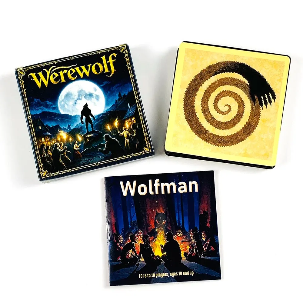 Werewolf Board Game Cards 24 Cards Social Party Game for 8-18 Players with Role Cards & Game Rules Perfect for Family & Friend — image 3