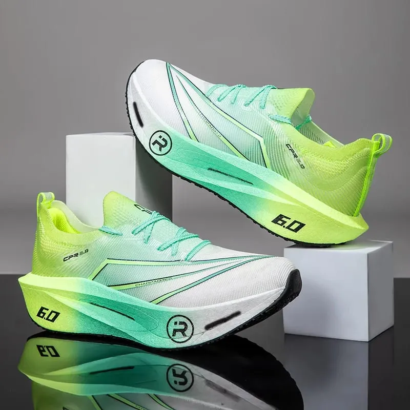 Running Shoes Carbon Board Speciality Marathon Men Sports Reticular Breathable Lightweight Women's Athletic Nonskid Sneakers — image 4