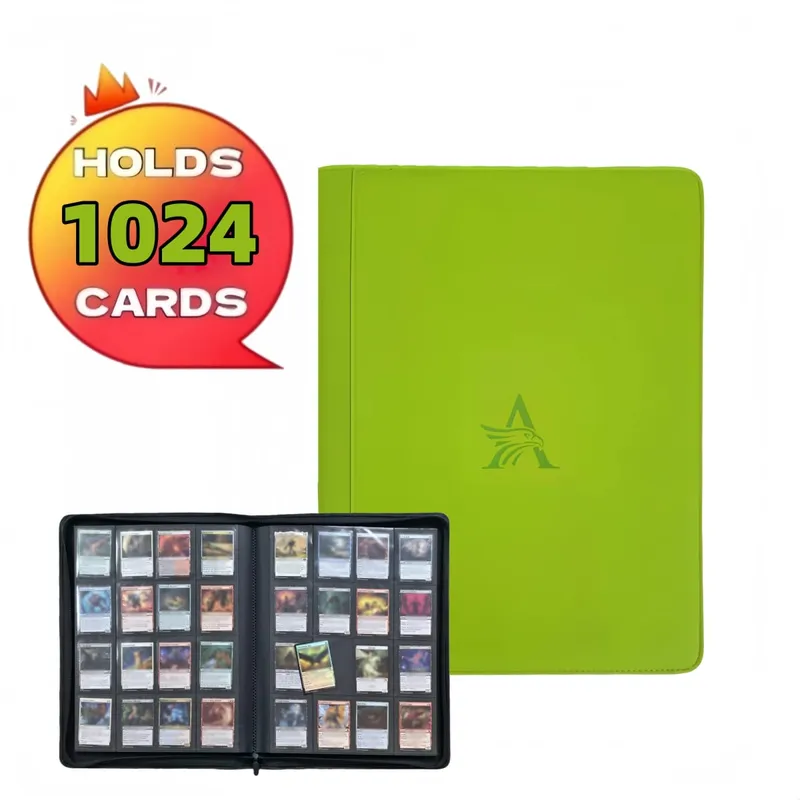 16 Pocket Card Binder - Premium Trading Card Binder Holds 1024 Cards Ultimate protection for TCG & sports cards. Collector's d
