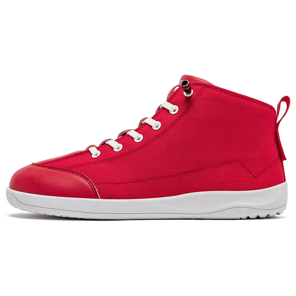 Mid-Top Canvas Boots Unisex Barefoot Wide Width Minimalist Shoes Zero-Drop Trail Running Sneakers