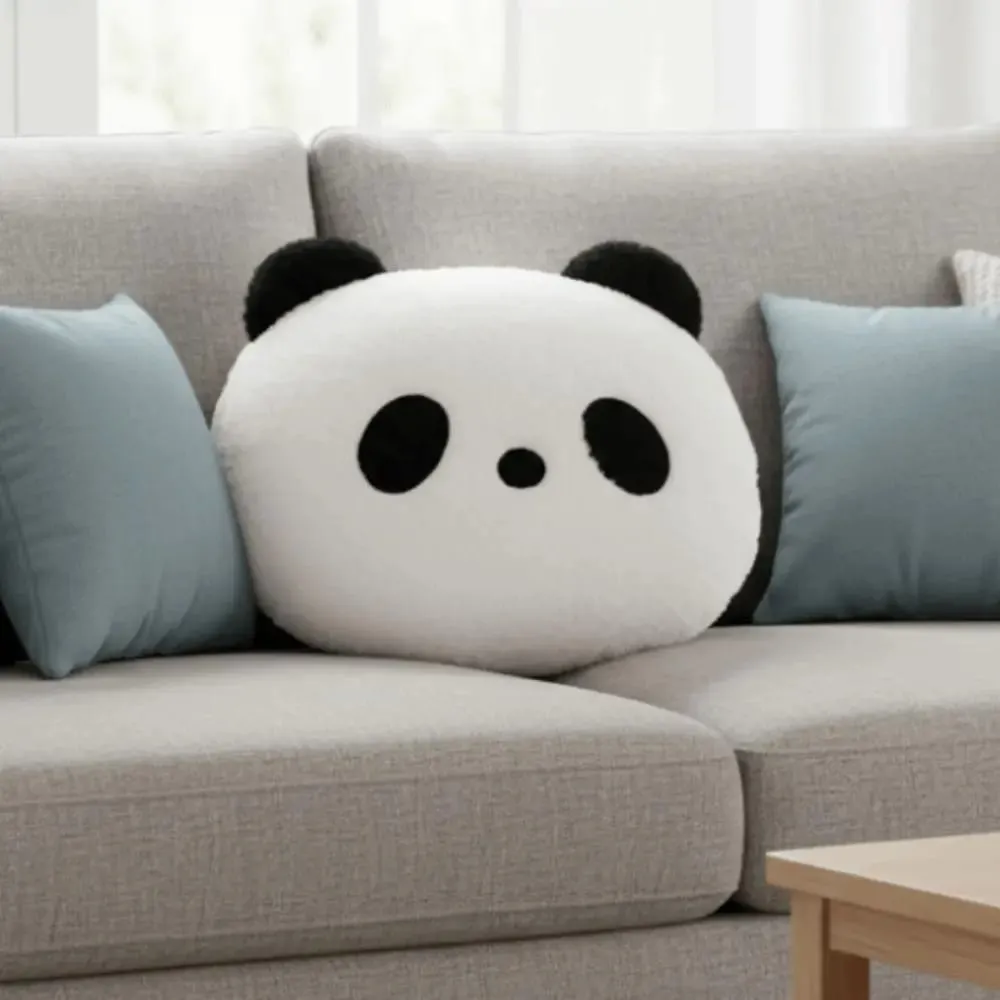 Stuffed Animal Plush Panda Cushion Bedroom Sofa Kawaii Stuffed Panda Pillow 30cm Home Decoration Panda Throw Pillows — image 2