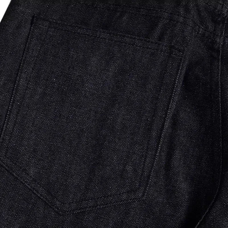 High Street Retro Buckle Design For Men'S Jeans Street Ruff And Handsome Loose Casual Wide Leg Pants Black Jeans — image 6