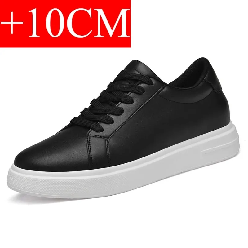 New Men's Sneakers Elevator Shoes Heightening Height Increase Insole 6-10CM High Heels Shoes Leather Sport Shoes Men Shoes — image 10