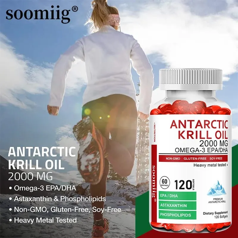 Antarctic Krill Oil 2000 Mg Capsules | 3X Strength Natural Source of Omega-3 EPA DHA with Astaxanthin Phospholipids Supplement — image 6