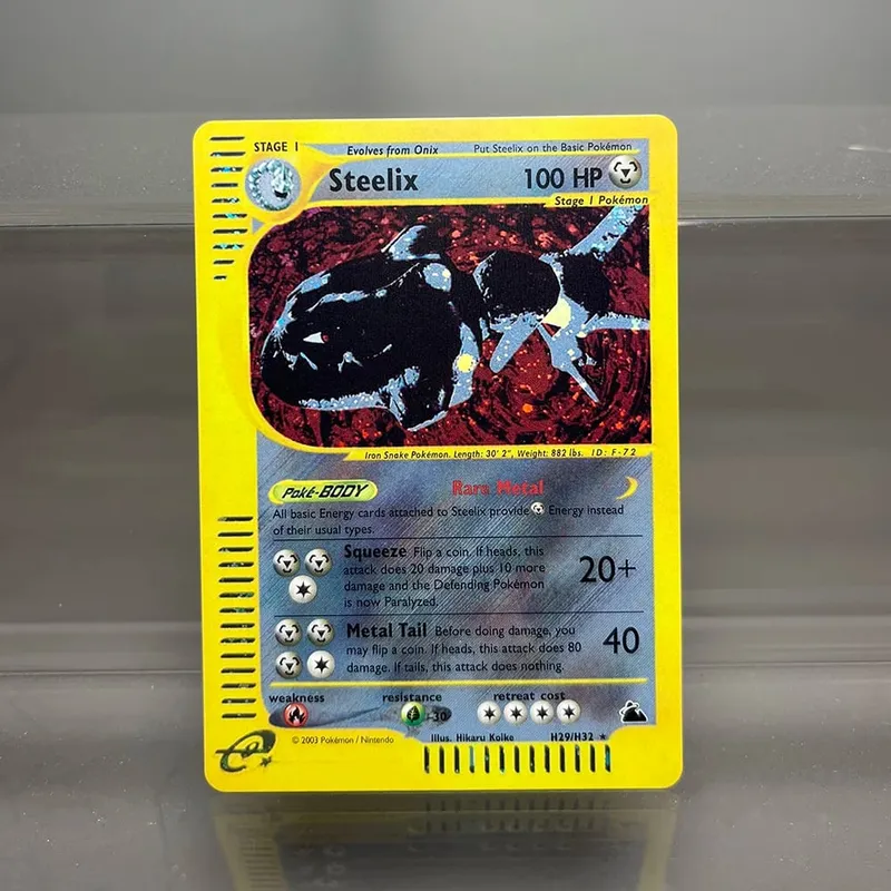 Kad PKM Charizard Steelix Celebi Kad Kerajang Tunggal Magneton Gengar Kad Koleksi Permainan Klasik Kad Proksi PTCG — image 6