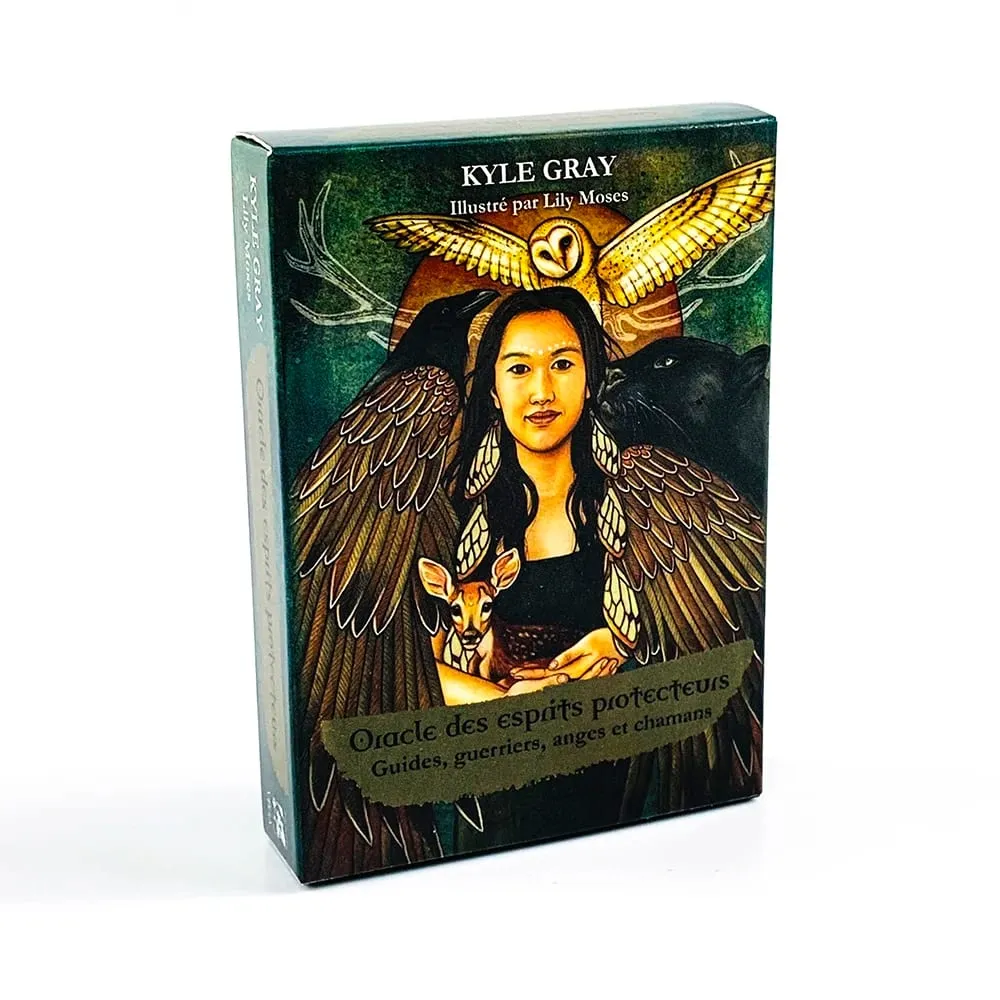 Angels and Ancestors Oracle Cards 55 Card French Version Meditation Divination Board Games for Spiritual Practice & Collection