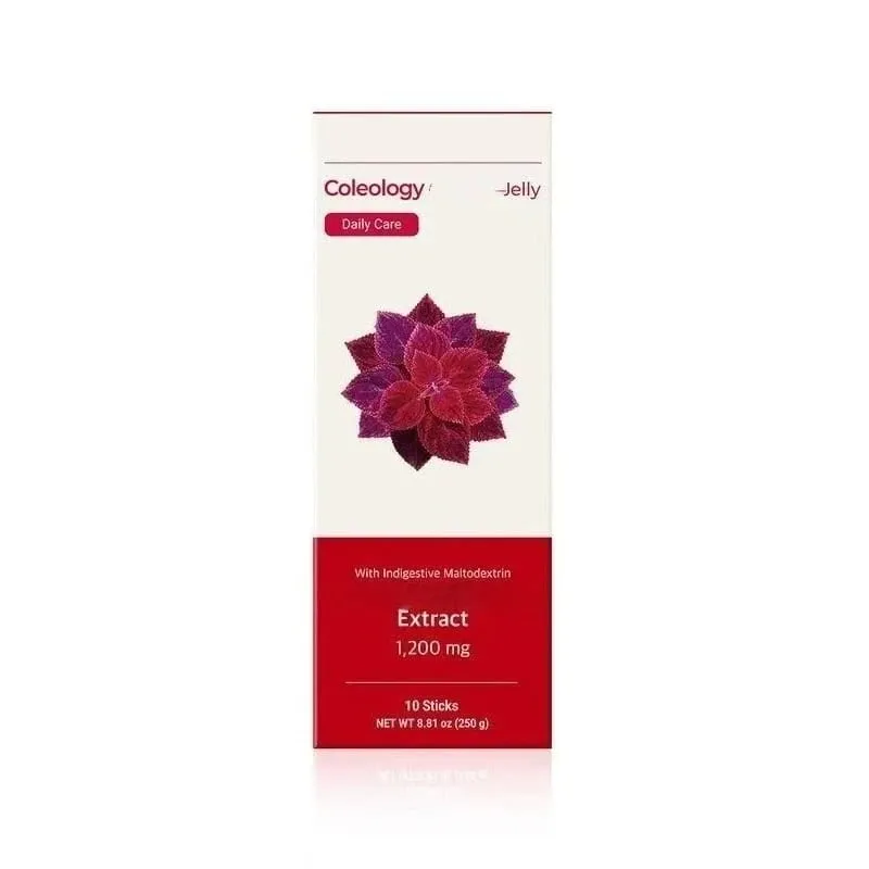 Coleology Cutting Stick Jelly Pomegranate Flavor with Plant Based Formula and Chia Seeds Help Stay Healthy 10packs Supplement