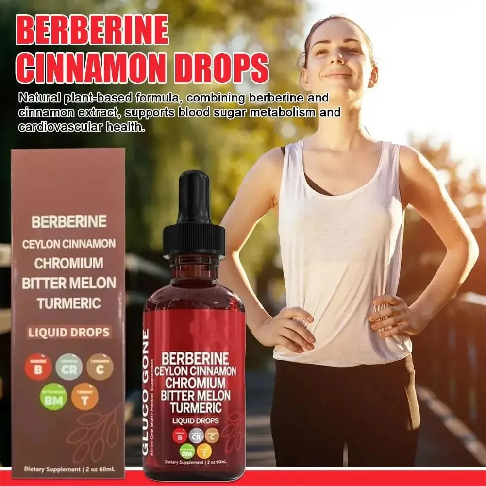 60ml Berberine Cinnamon Drops For Health Immune Support Gut Health Metabolism Antioxidant- Ceylon Cinnamon Flavor — image 3