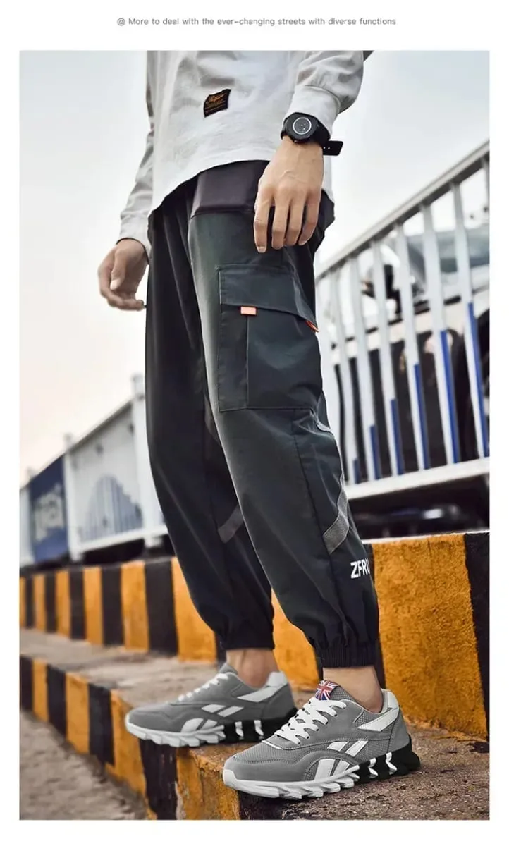 Brand Trend Size 36-48 Men's Wear-resistant Cushioning Thick-soled Fitness Sneakers Outdoor Breathable Running Shoes for Men — image 9