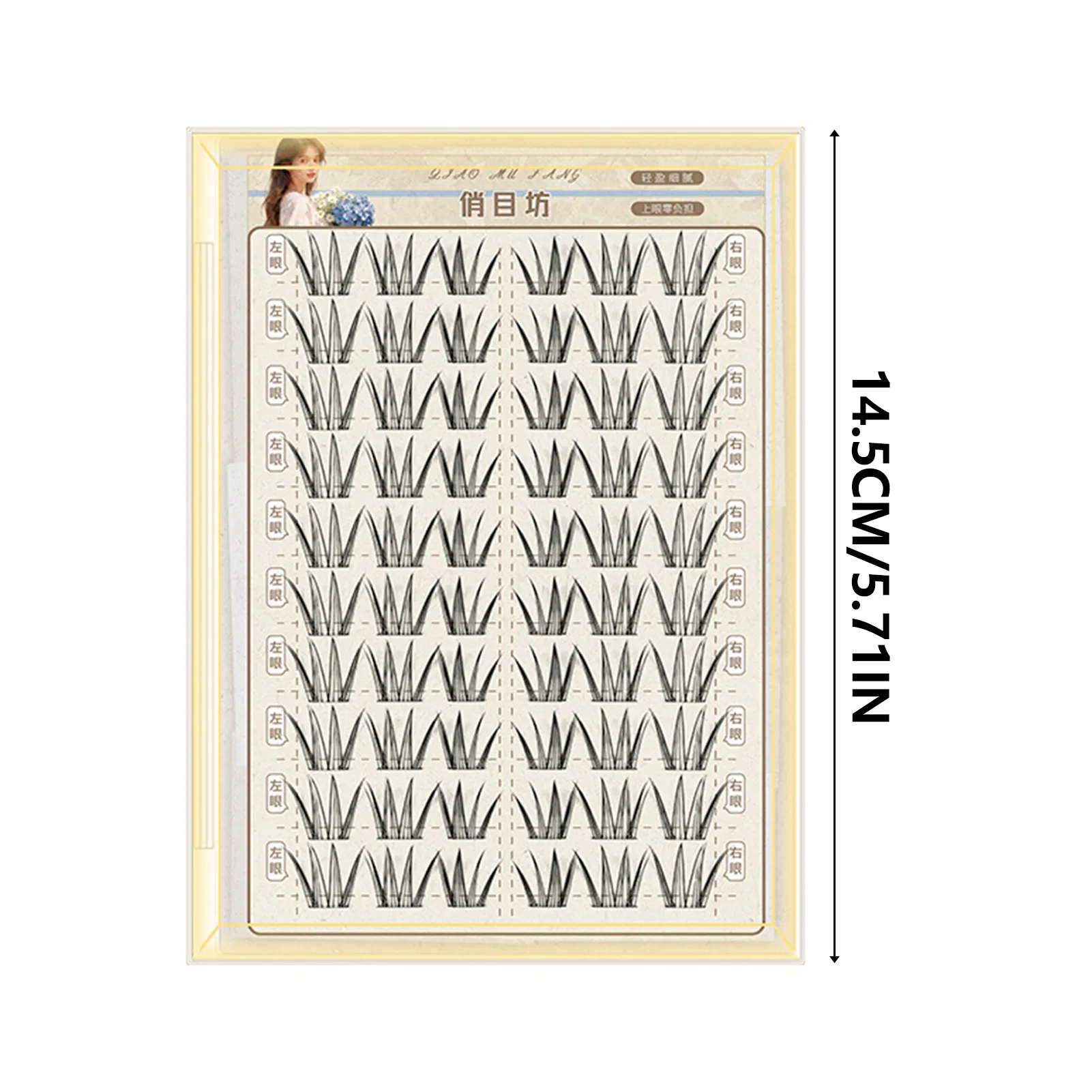10 Rows Korean Asian Style False Eyelashes Natural Look Lightweight Comic-style Fake Eyelash For Perfect Daily Stage Eye Makeup — image 6