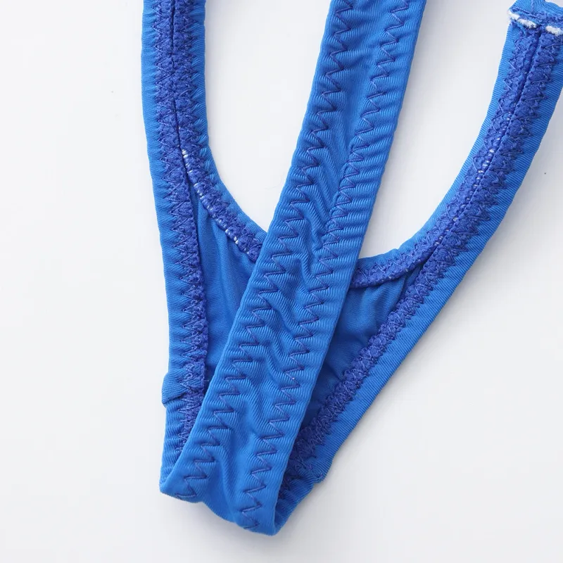 Sexy Men Underwear Thongs with Front Open Pouch Low Rise Fit High Elastic Stretch for Club Party 95%Polyester+5%Spandex
