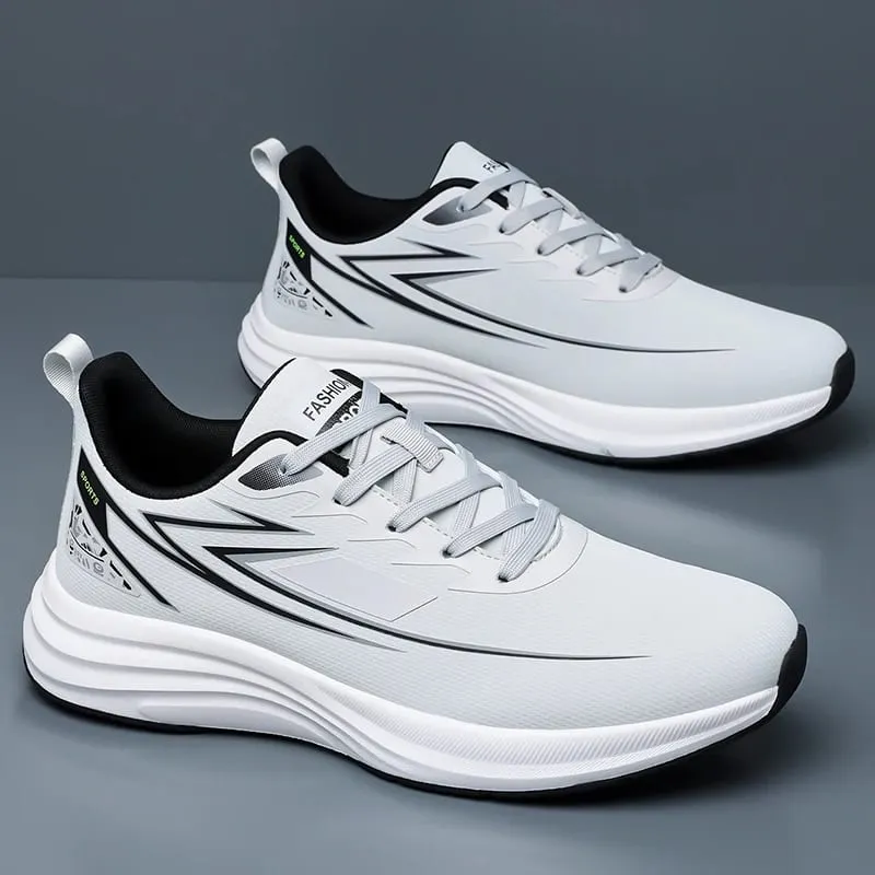 Men Waterproof Leather Running Shoes Lightweight Non‑Slip Casual Sports Shoes Daily Walking Sneakers Male Gym Athletic Trainers — image 8