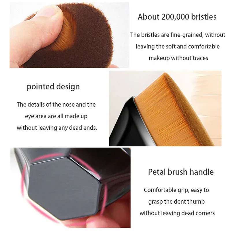 1Pcs New Arrival Foundation Brush BB Cream Makeup Brushes Loose Powder Brush Flat Kit Pincel Maquiagem Make Up Brushes — image 3