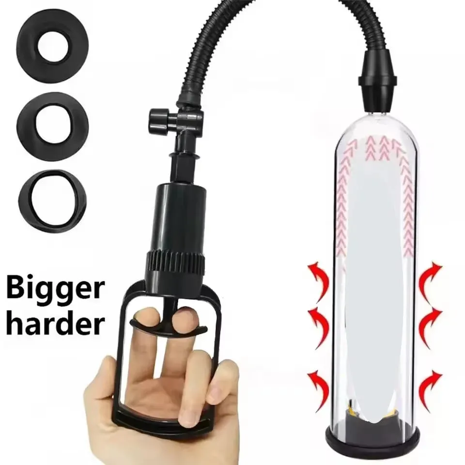 Manual Penis Extender Pump Sex Toys Dick Stimulate Extender Masturbator Male Vacuum Pump Penis Enlarger Big Dick Lasting Trainer