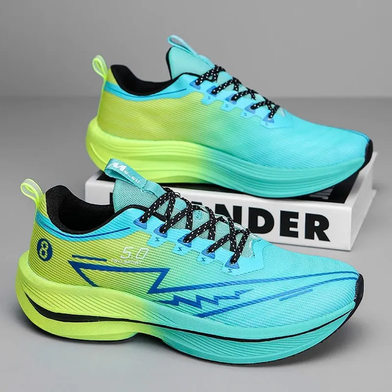 Brand Men Carbon Plate Running Shoes Soft Cushion Shock Absorbing Sports Shoes Unisex Sneakers Light Anti-Slip Training Shoes — image 5