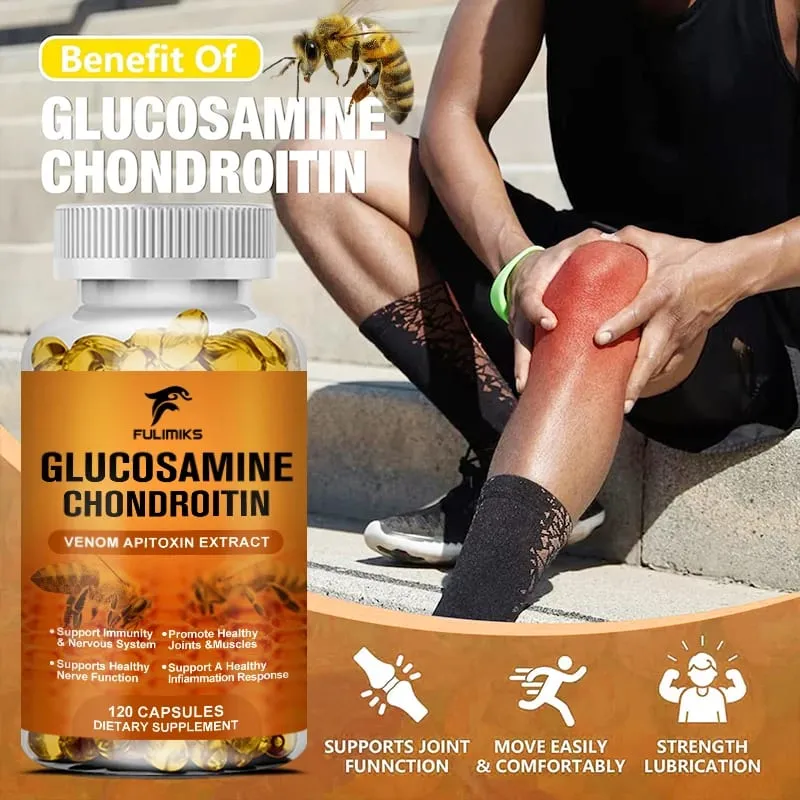 Premium Glucosamine Chondroitin Supplement with Bee Venom MSM & Hyaluronic Acid Supports Joint Flexibility & Cartilage Health — image 2