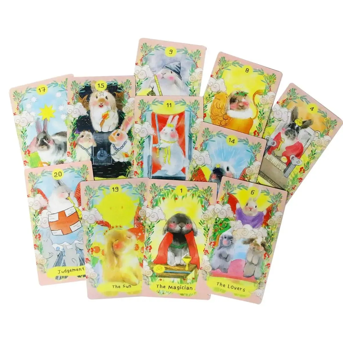 Chubby Bunny Tarot 12*7cm A 78-card Deck Featuring Cute Bunnies 2.75 X 4.75'' Packaging Rigid Box — image 6