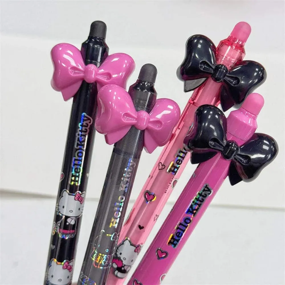 Genuine Sanrio Hello Kitty Push-Button Ballpoint Pens Cartoon Kuromi 0.5MM Black Gel Pen Student Writing Drawing Stationery Gift — image 2