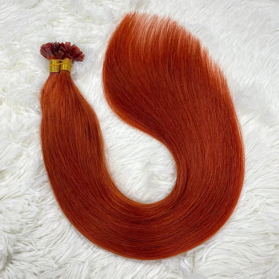 Remy Hair 30 Inch Real Remy Flat Tip Human Hair Extension Silky Straight Dark Brown Pre Bonded Keratin Fusion Hair 50 Strands — image 4
