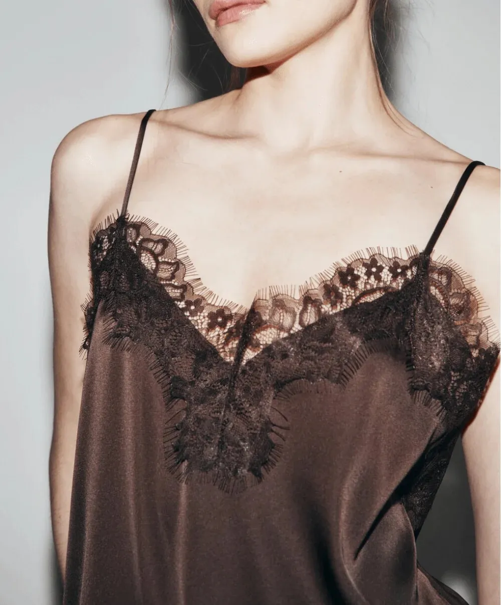 Şık Asimetrik Dantel Dantel Patchwork Üst Seksi Dantel Backless Kaşkorse Üstleri Kolsuz Zarif Backless Abiye Tops — image 8