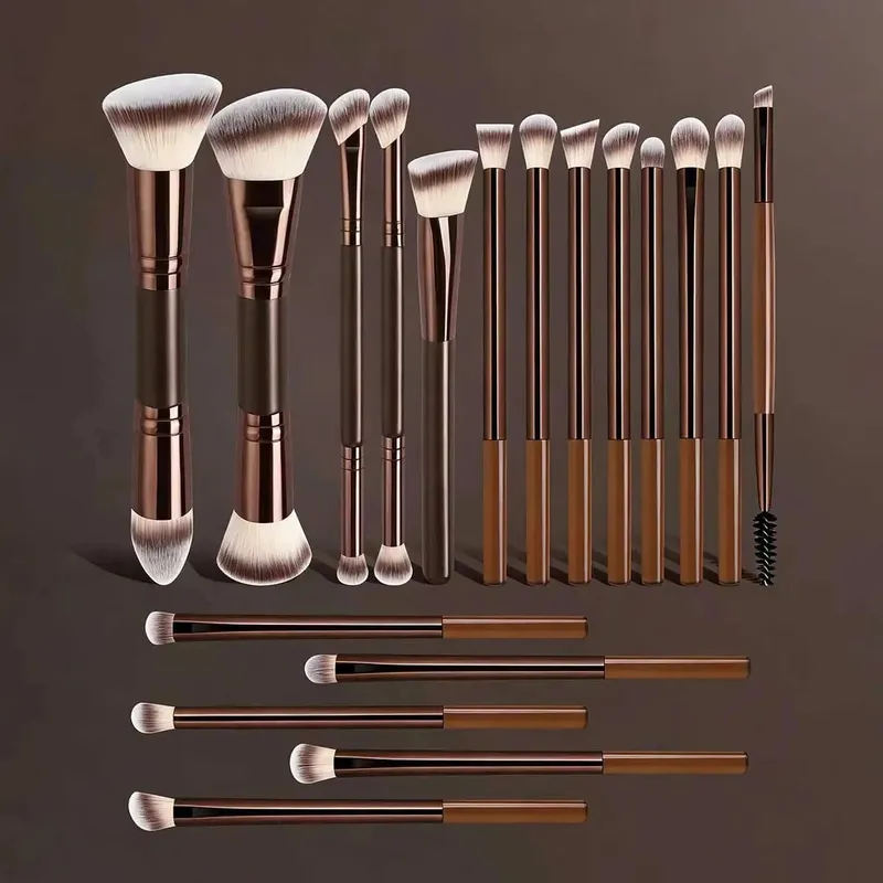 Professional Aluminum Makeup Brush Set Includes Soft High-Quality Synthetic Hair Makeup Brushes Foundation Brush Powder Brush — image 3